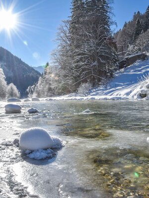 Brandenberger Ache im Winter bei Pinegg | © Gabriele Grießenböck