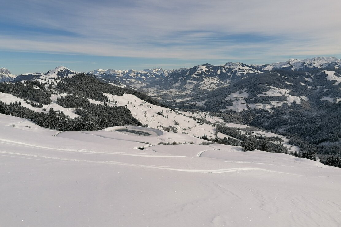 Wildschönau Tourismus Holzalm Winter Speicherteich Gewi.jpg | © Wildschönau Tourismus